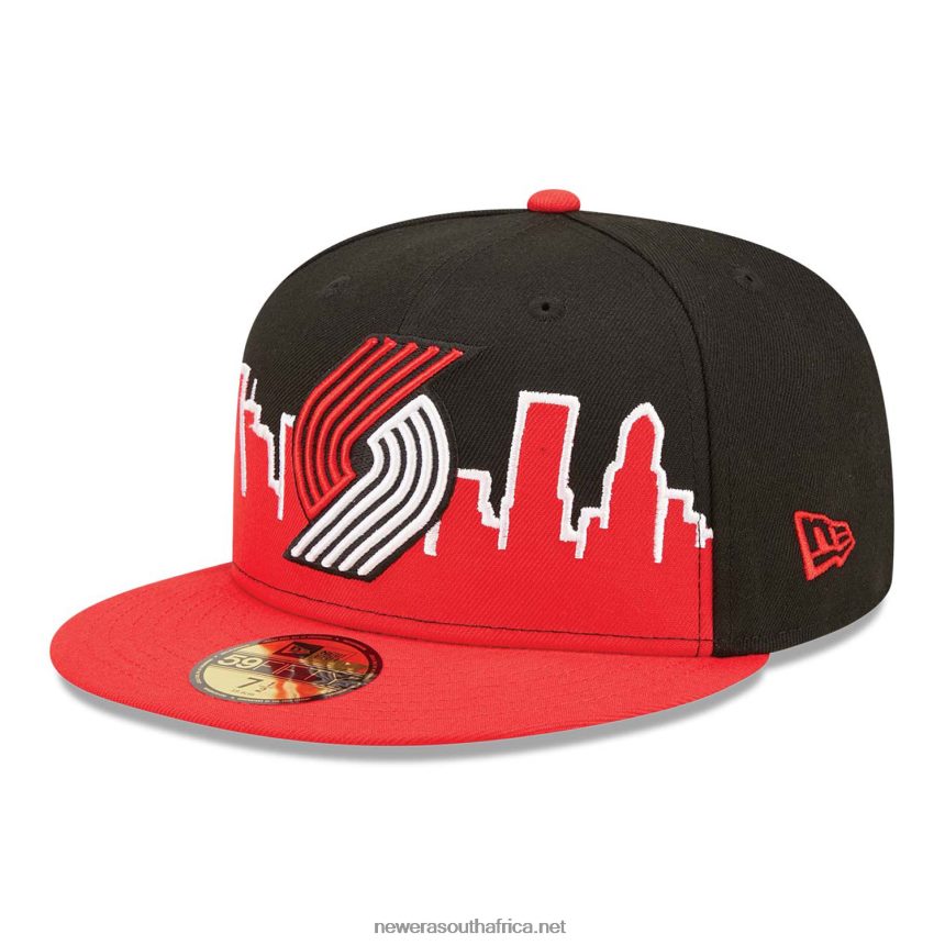 Portland Trial Blazers NBA Tip Off 2022 Black 59FIFTY Fitted Cap New Era TRBRBN470