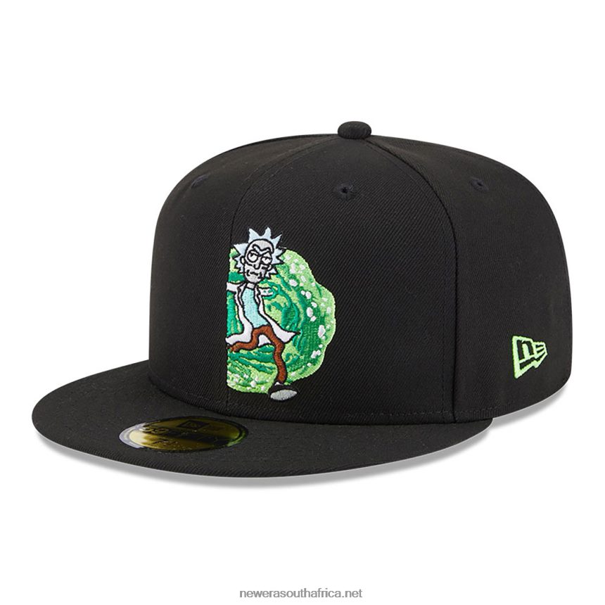 Rick And Morty Black 59FIFTY Fitted Cap New Era TRBRBN1107