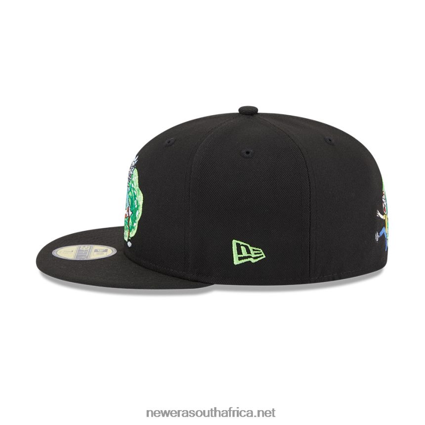 Rick And Morty Black 59FIFTY Fitted Cap New Era TRBRBN1107