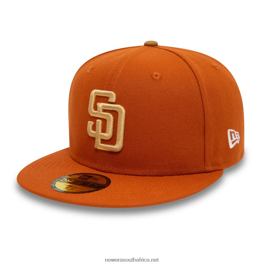 San Diego Padres Fall Colours Orange 59FIFTY Fitted Cap New Era TRBRBN575