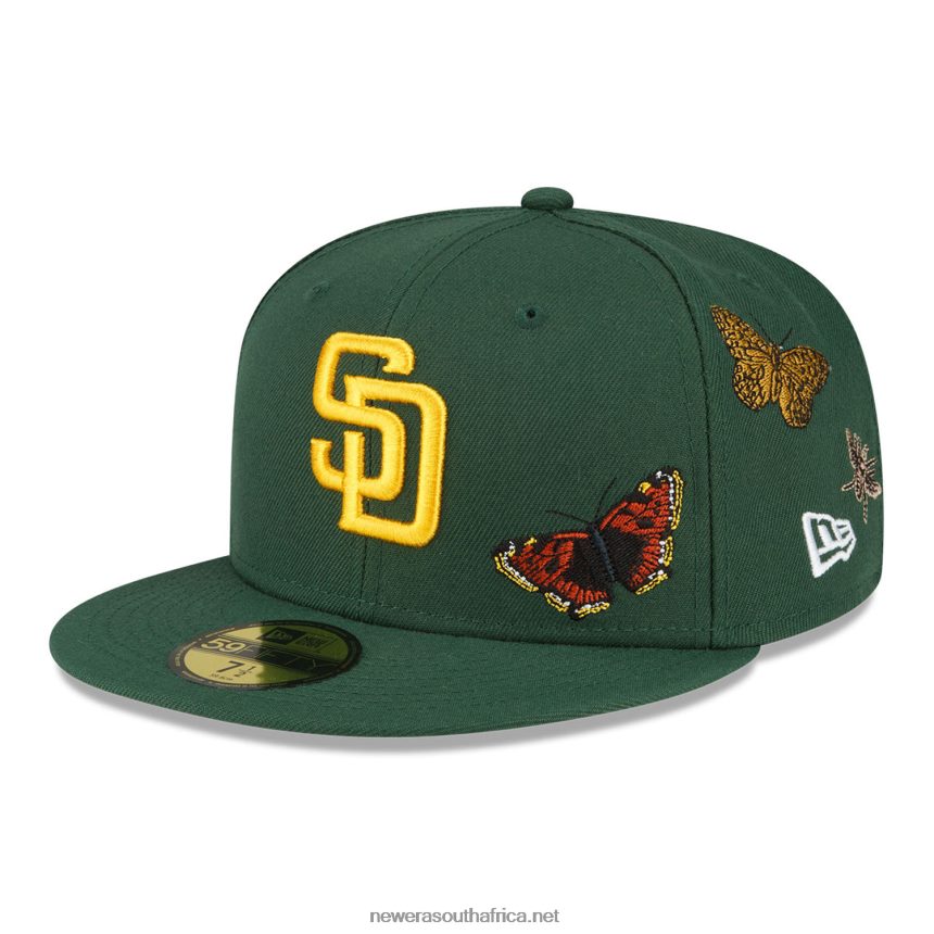 San Diego Padres Felt x MLB Dark Green 59FIFTY Fitted Cap New Era TRBRBN931