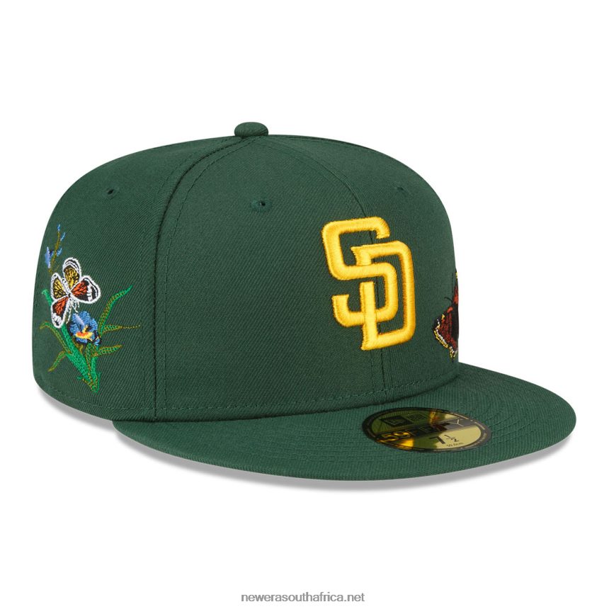 San Diego Padres Felt x MLB Dark Green 59FIFTY Fitted Cap New Era TRBRBN931
