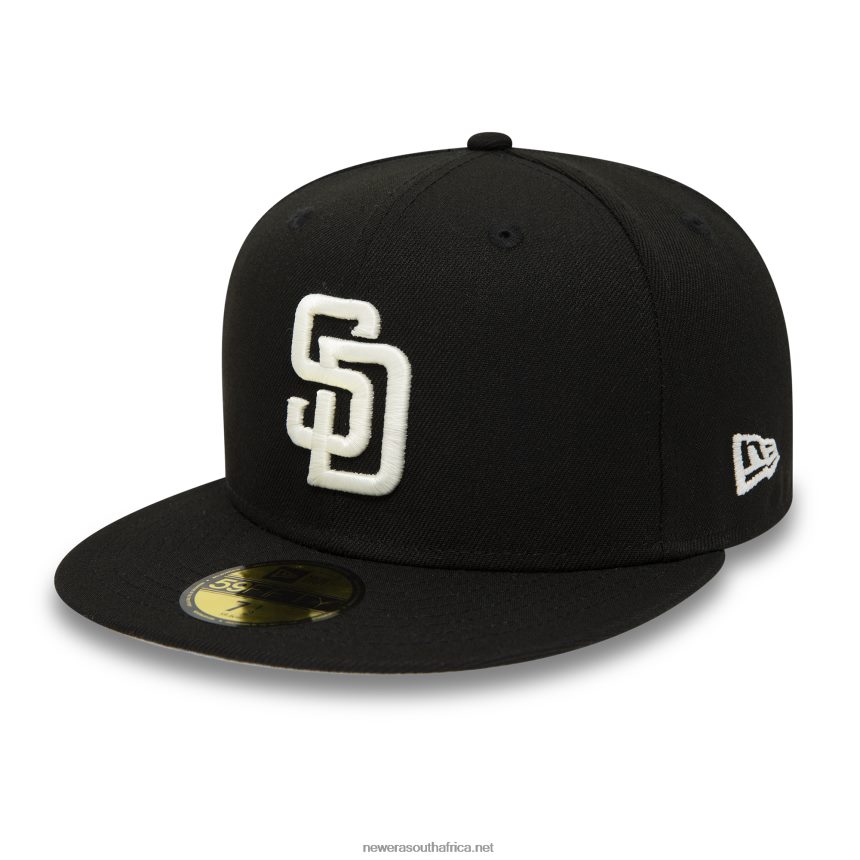 San Diego Padres Glow in the Dark Black 59FIFTY Fitted Cap New Era TRBRBN888