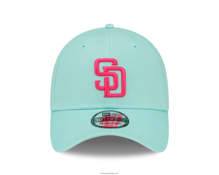 San Diego Padres MLB City Connect Teal 39THIRTY Stretch Fit Cap New Era TRBRBN2155