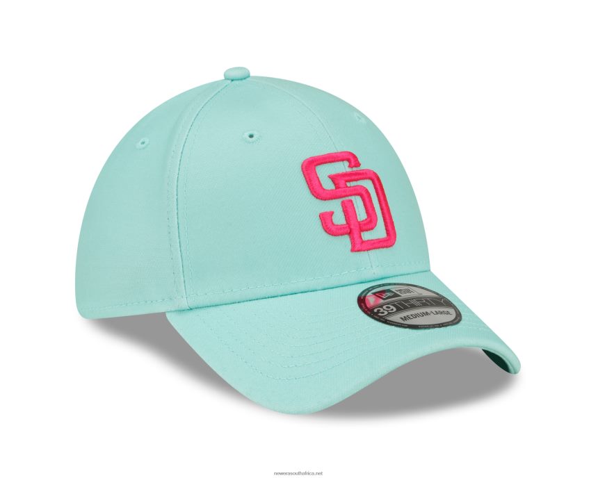 San Diego Padres MLB City Connect Teal 39THIRTY Stretch Fit Cap New Era TRBRBN2155