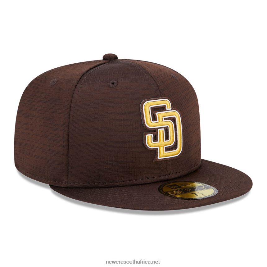 San Diego Padres MLB Clubhouse Brown 59FIFTY Fitted Cap New Era TRBRBN134