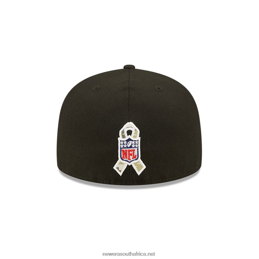 San Francisco 49ers NFL Salute to Service Black 59FIFTY Fitted Cap New Era TRBRBN644