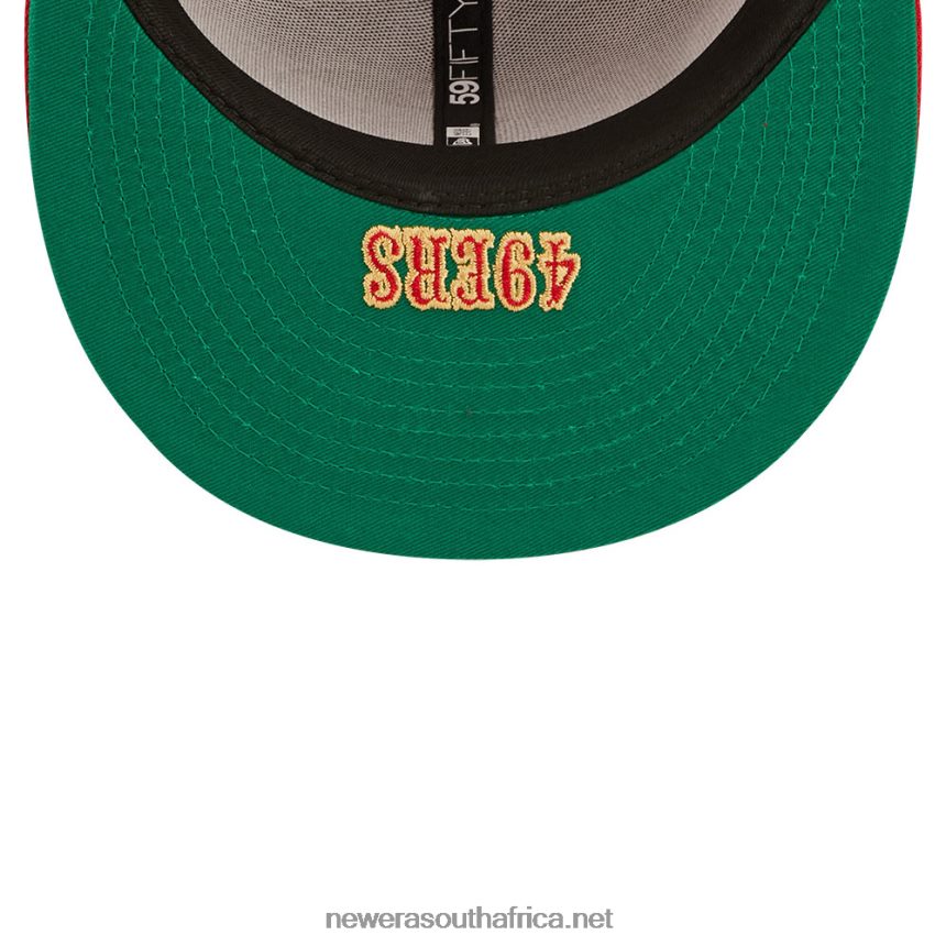 San Francisco 49ers NFL Side Split Red 59FIFTY Fitted Cap New Era TRBRBN1432