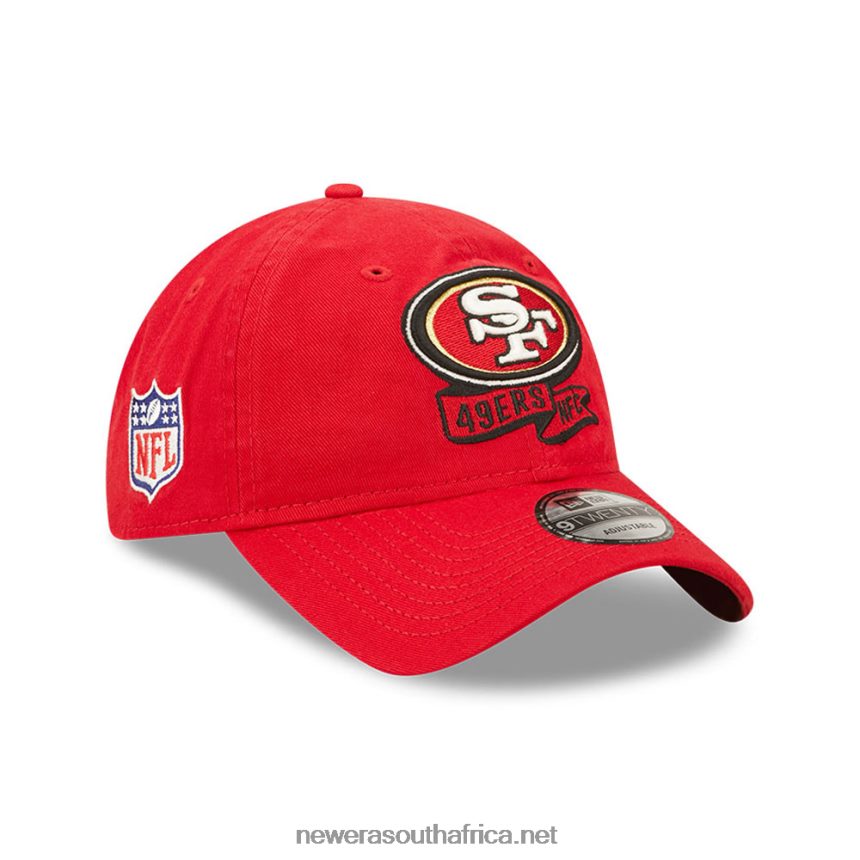 San Francisco 49ers NFL Sideline 2022 Red 9TWENTY Adjustable Cap New Era TRBRBN2258