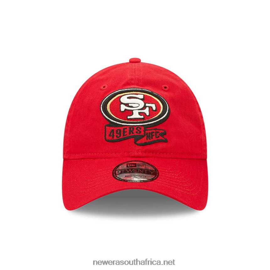 San Francisco 49ers NFL Sideline 2022 Red 9TWENTY Adjustable Cap New Era TRBRBN2258