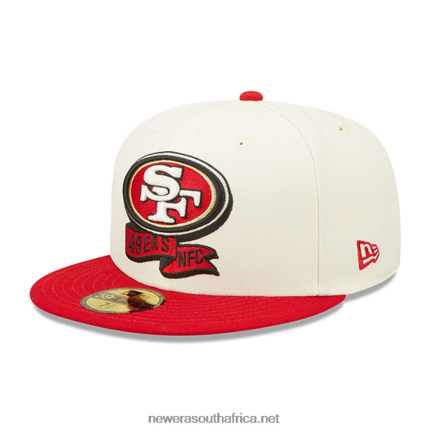 San Francisco 49ers NFL Sideline 2022 White 59FIFTY Fitted Cap New Era TRBRBN1092