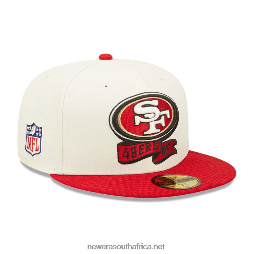 San Francisco 49ers NFL Sideline 2022 White 59FIFTY Fitted Cap New Era TRBRBN1092