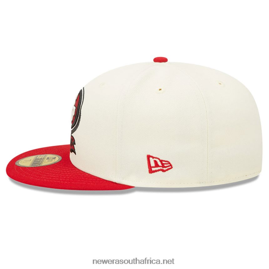 San Francisco 49ers NFL Sideline 2022 White 59FIFTY Fitted Cap New Era TRBRBN1092