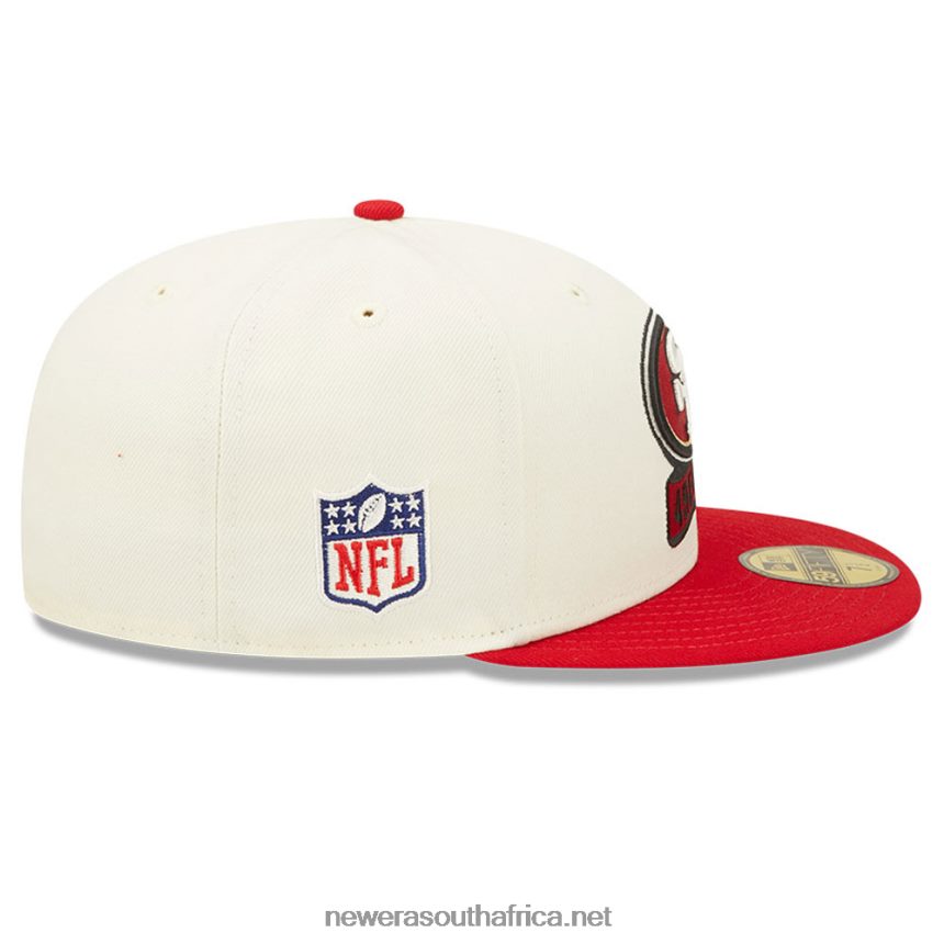 San Francisco 49ers NFL Sideline 2022 White 59FIFTY Fitted Cap New Era TRBRBN1092
