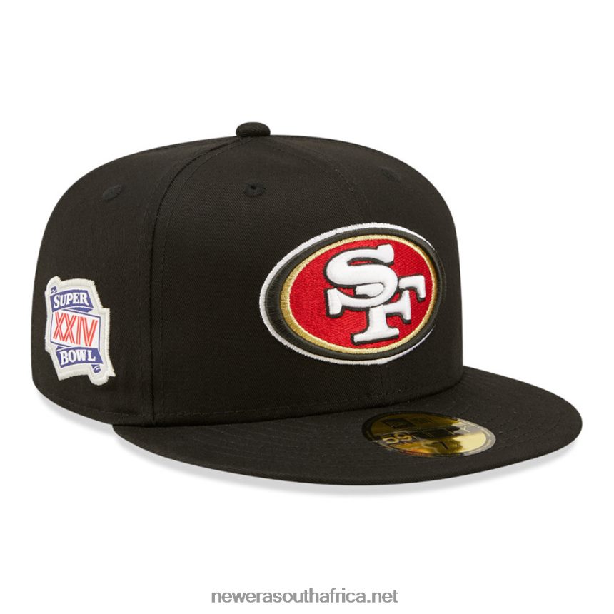 San Francisco 49ers Side Patch Black 59FIFTY Fitted Cap New Era TRBRBN967