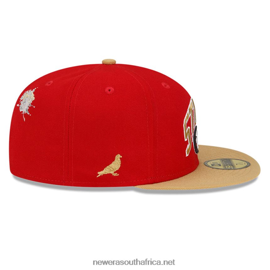 San Francisco 49ers x Staple Red 59FIFTY Fitted Cap New Era TRBRBN175