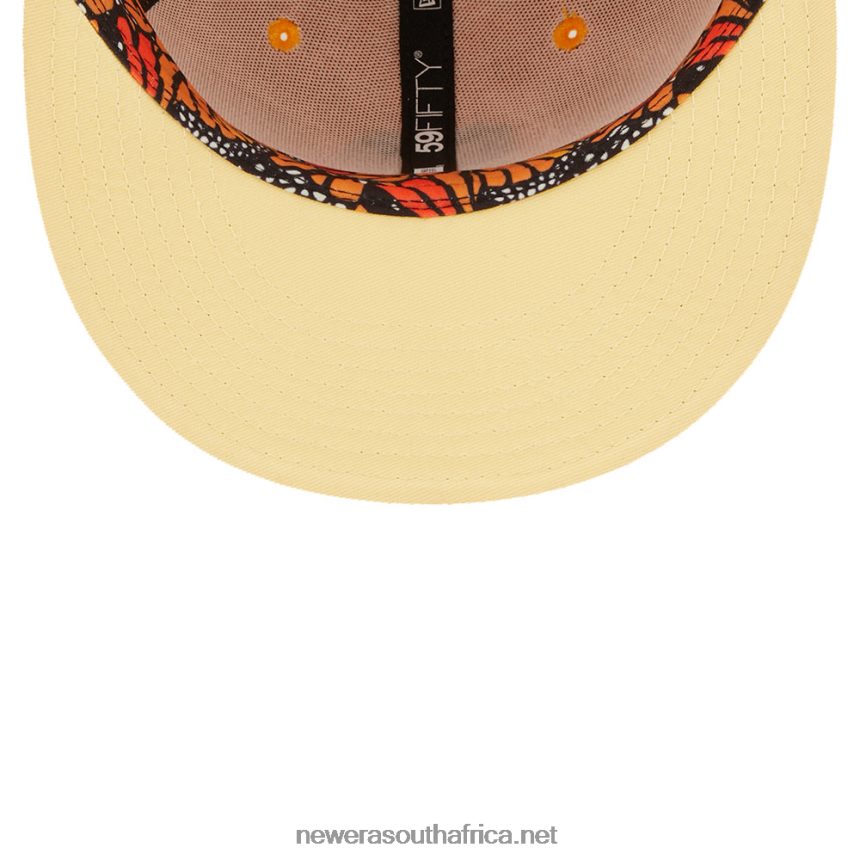 San Francisco Giants MLB Butterfly Yellow 59FIFTY Fitted Cap New Era TRBRBN856