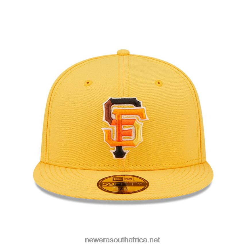 San Francisco Giants MLB Butterfly Yellow 59FIFTY Fitted Cap New Era TRBRBN856