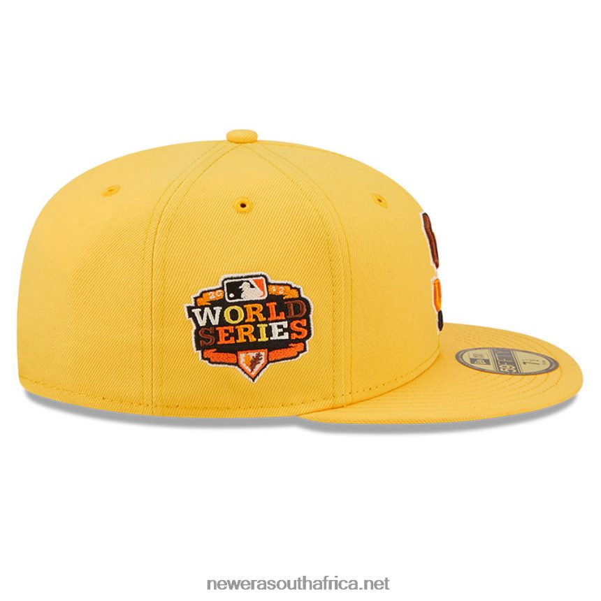 San Francisco Giants MLB Butterfly Yellow 59FIFTY Fitted Cap New Era TRBRBN856
