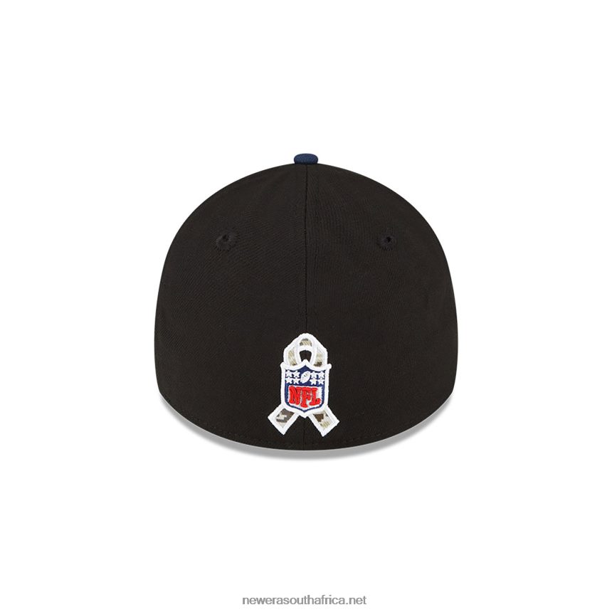 Seattle Seahawks NFL Salute to Service Black 39THIRTY Stretch Fit Cap New Era TRBRBN2184