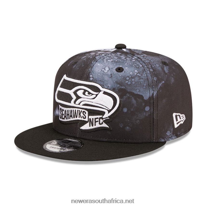 Seattle Seahawks NFL Sideline 2022 Black 9FIFTY Snapback Cap New Era TRBRBN1974