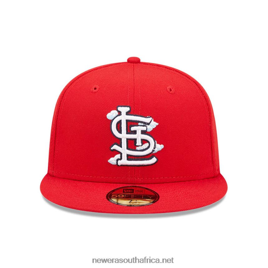 St. Louis Cardinals Comic Cloud Red 59FIFTY Fitted Cap New Era TRBRBN240