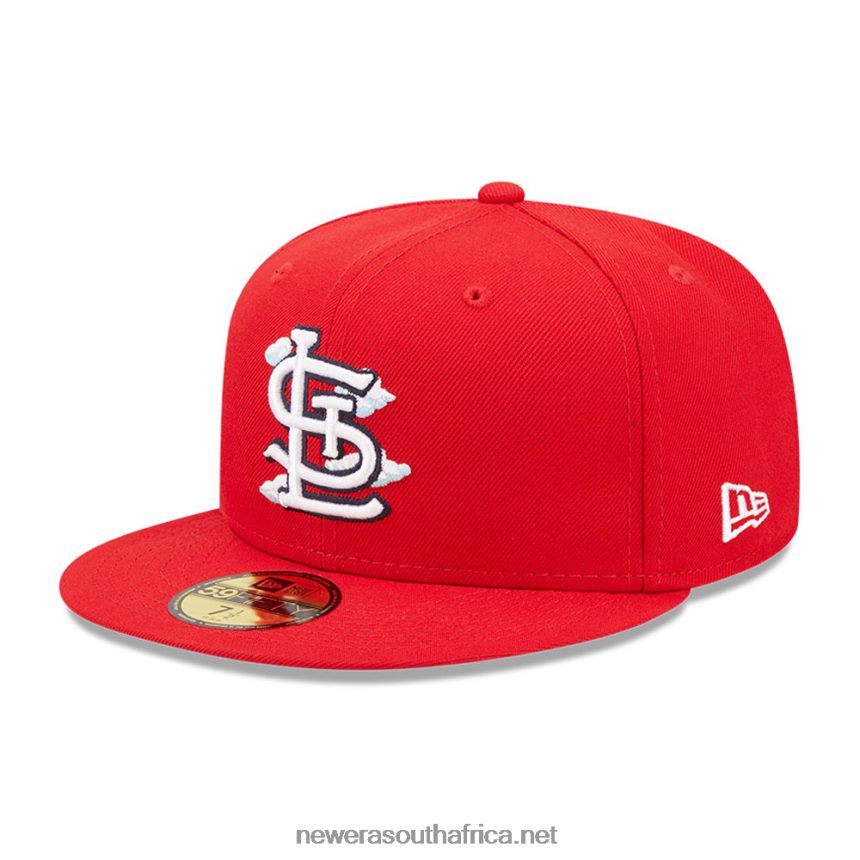 St. Louis Cardinals Comic Cloud Red 59FIFTY Fitted Cap New Era TRBRBN240
