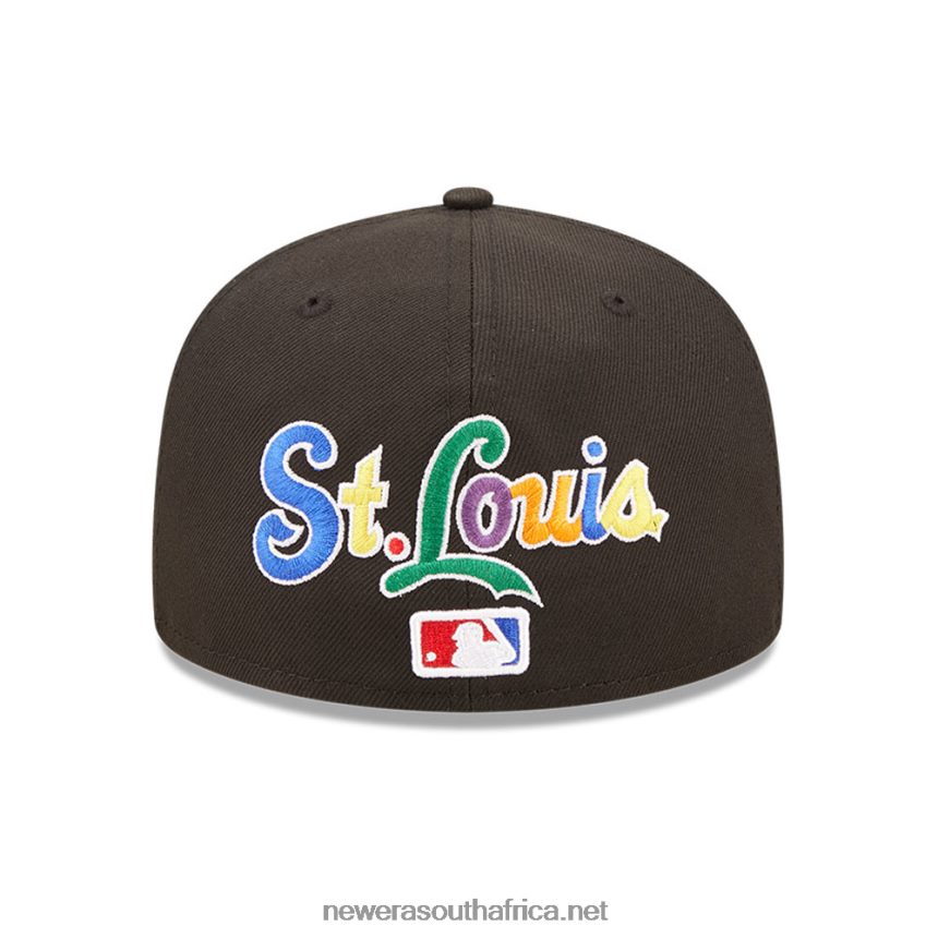 St. Louis Cardinals MLB Prismatic Black 59FIFTY Fitted Cap New Era TRBRBN427