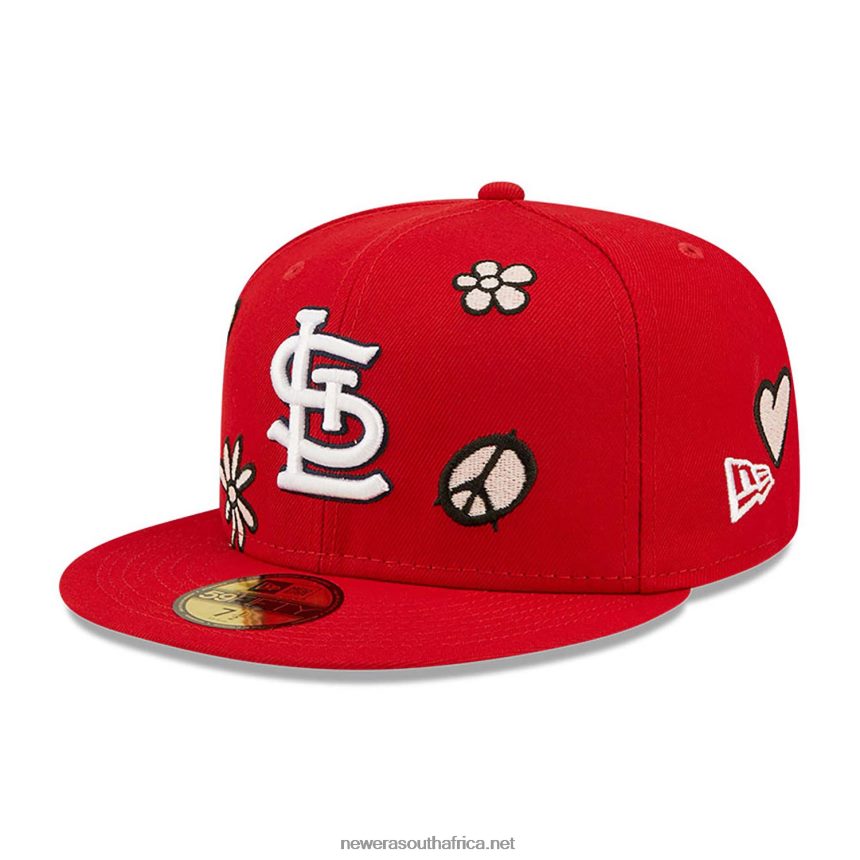St. Louis Cardinals MLB Sunlight Pop Red 59FIFTY Cap New Era TRBRBN53
