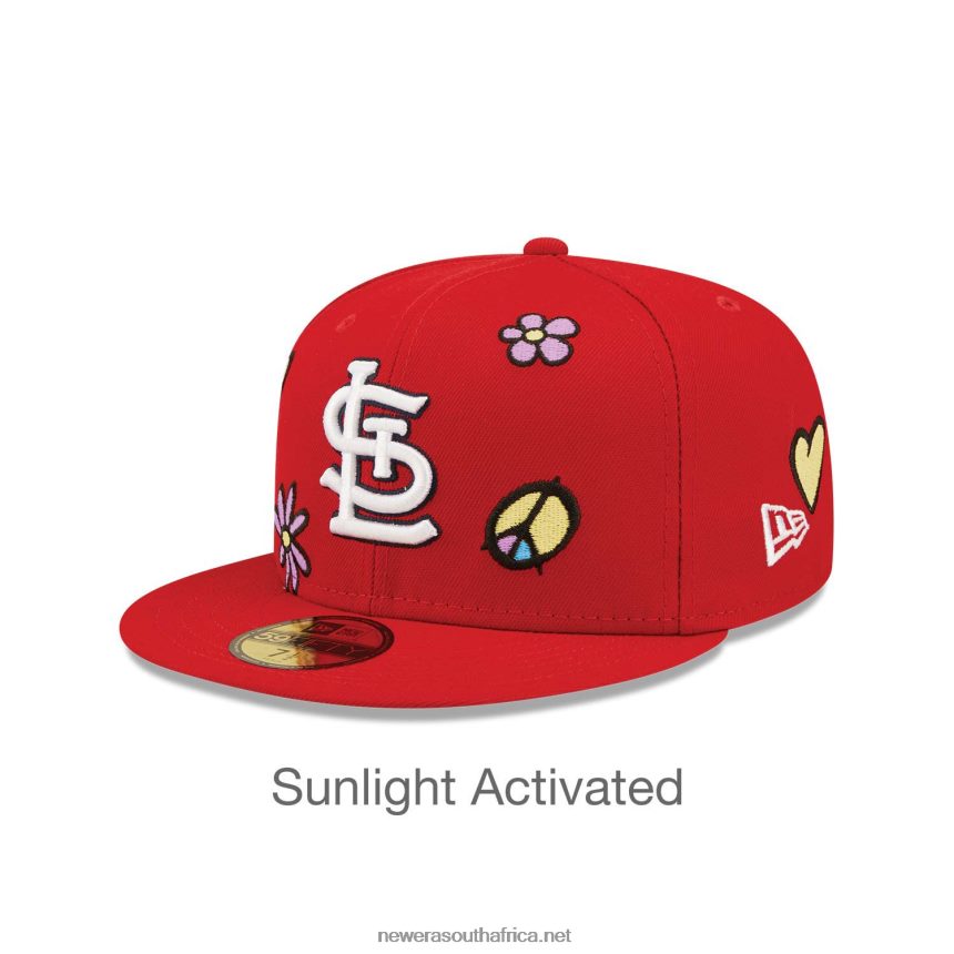 St. Louis Cardinals MLB Sunlight Pop Red 59FIFTY Cap New Era TRBRBN53