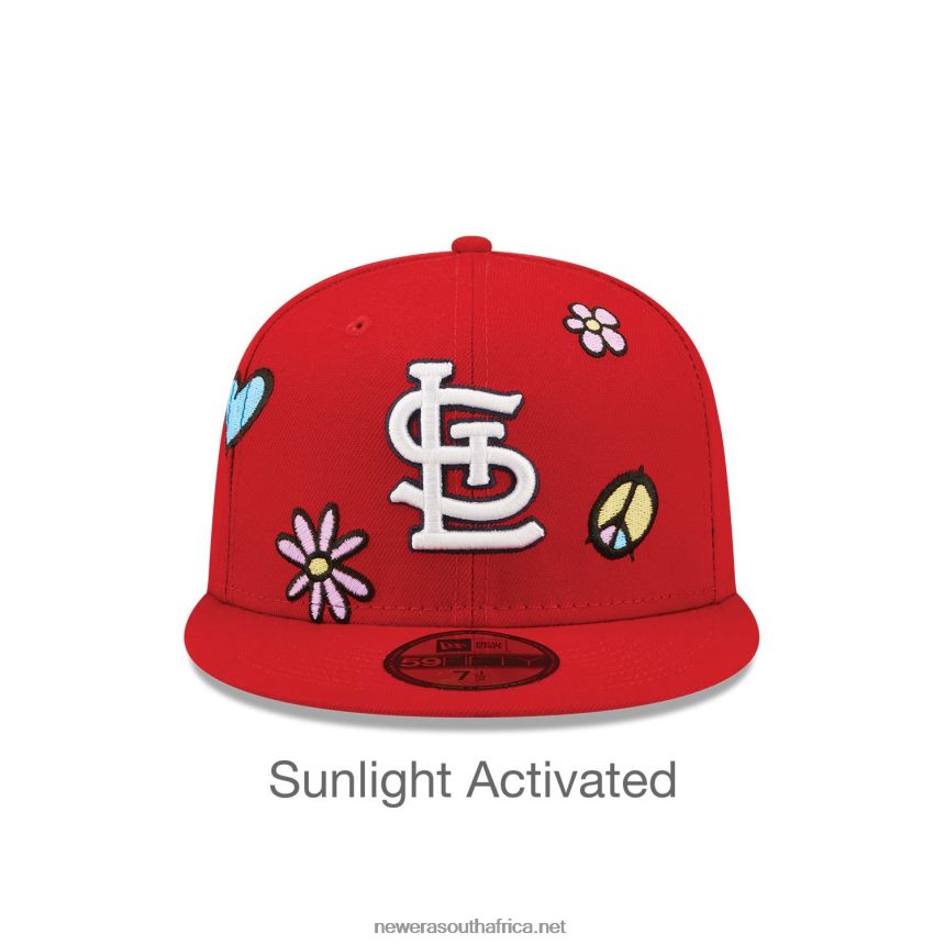 St. Louis Cardinals MLB Sunlight Pop Red 59FIFTY Cap New Era TRBRBN53