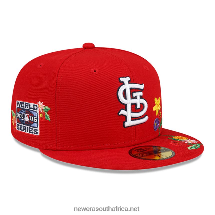 St. Louis Cardinals Visor Bloom Red 59FIFTY Fitted Cap New Era TRBRBN305