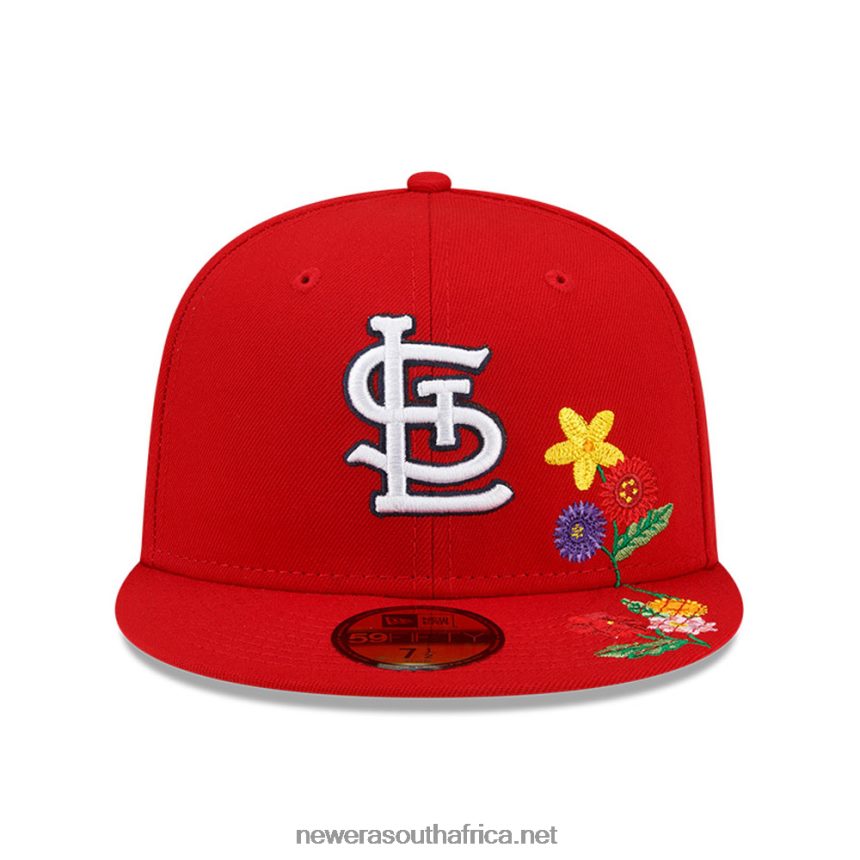 St. Louis Cardinals Visor Bloom Red 59FIFTY Fitted Cap New Era TRBRBN305