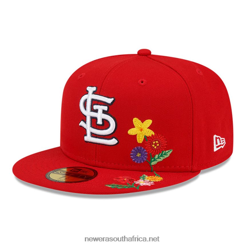 St. Louis Cardinals Visor Bloom Red 59FIFTY Fitted Cap New Era TRBRBN305