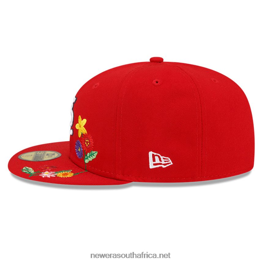 St. Louis Cardinals Visor Bloom Red 59FIFTY Fitted Cap New Era TRBRBN305