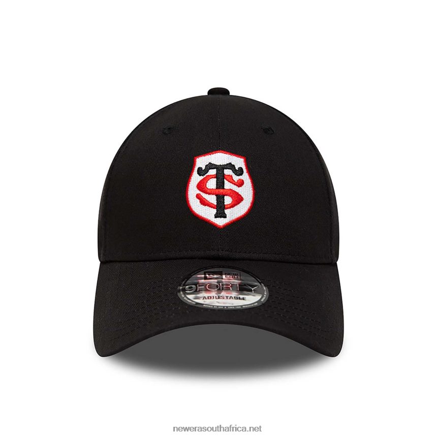 Stade Toulousain Team Logo Black 9FORTY Adjustable Cap New Era TRBRBN1618