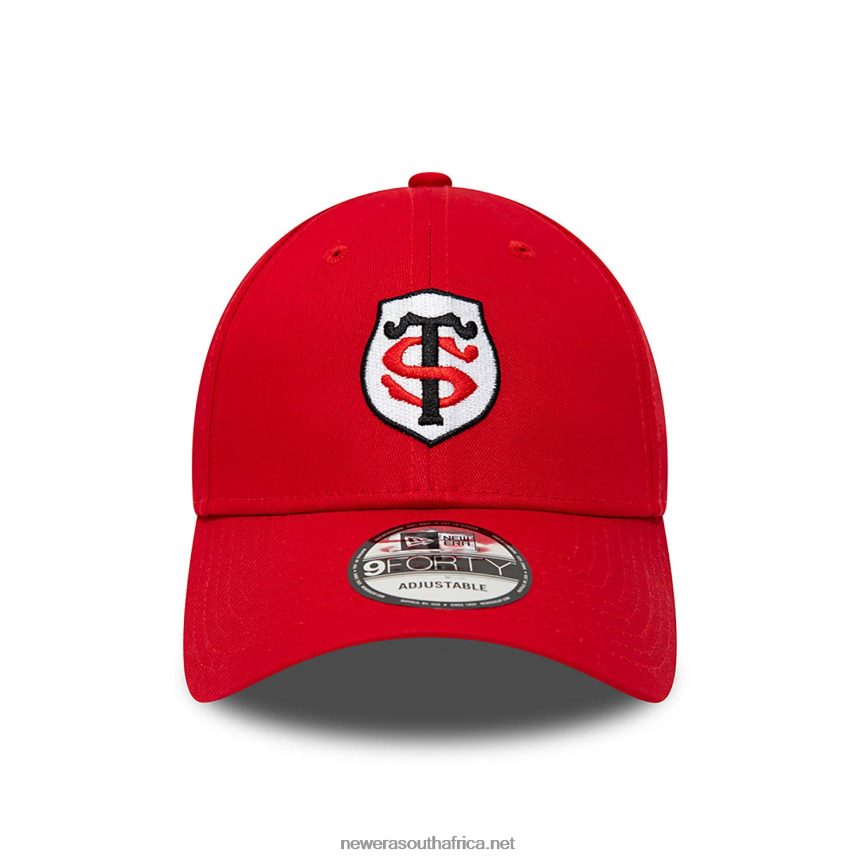 Stade Toulousain Team Logo Red 9FORTY Adjustable Cap New Era TRBRBN1634