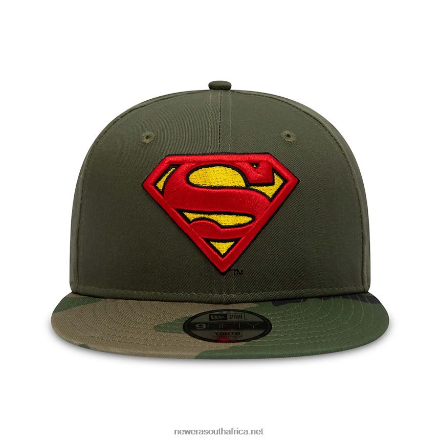 Superman Youth DC Camo Green 9FIFTY Snapback Cap New Era TRBRBN1823