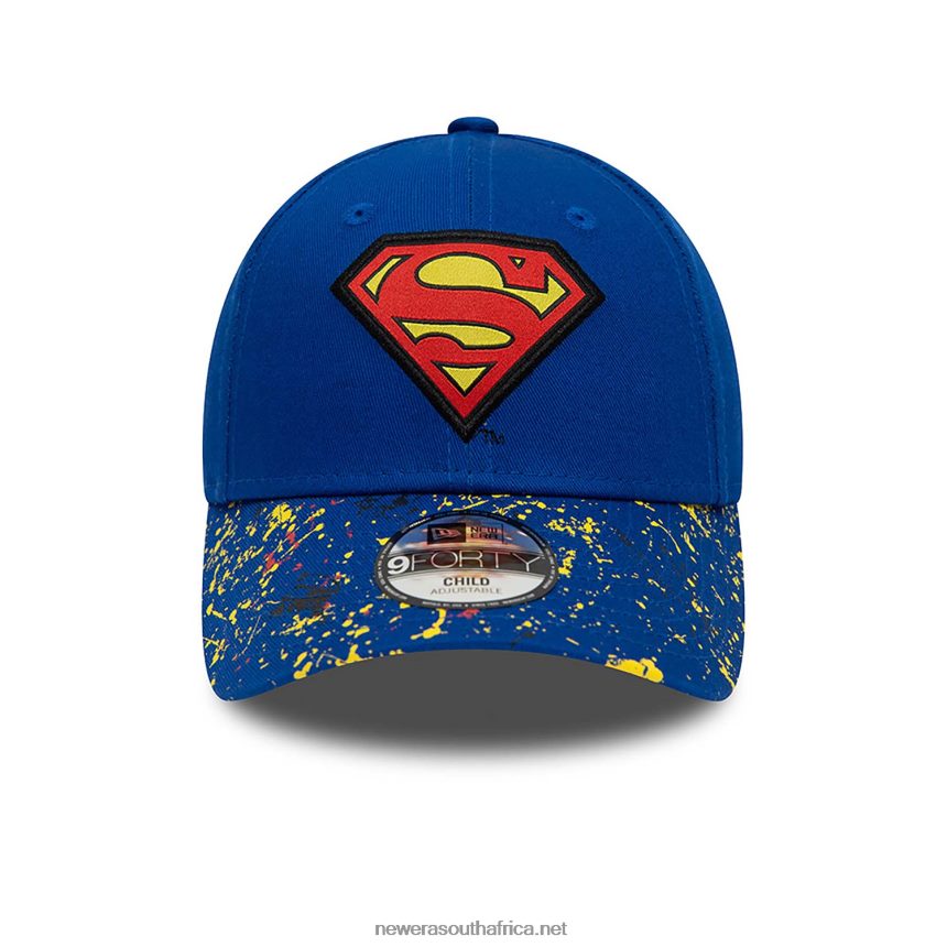 Superman Youth DC Splat Blue 9FORTY Adjustable Cap New Era TRBRBN1438