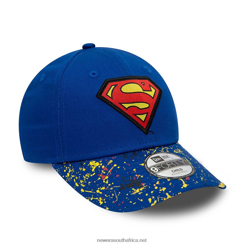 Superman Youth DC Splat Blue 9FORTY Adjustable Cap New Era TRBRBN1438