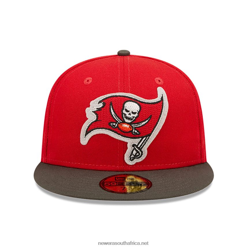 Tampa Bay Buccaneers NE Letterman Red 59FIFTY Fitted Cap New Era TRBRBN651
