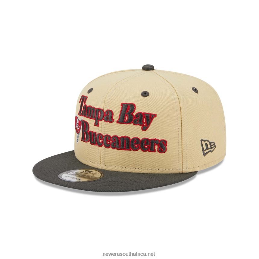 Tampa Bay Buccaneers NFL Retro Cream 9FIFTY Snapback Cap New Era TRBRBN2009
