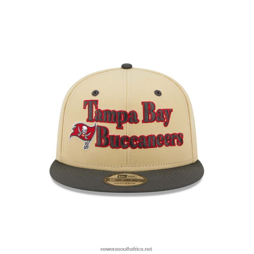 Tampa Bay Buccaneers NFL Retro Cream 9FIFTY Snapback Cap New Era TRBRBN2009