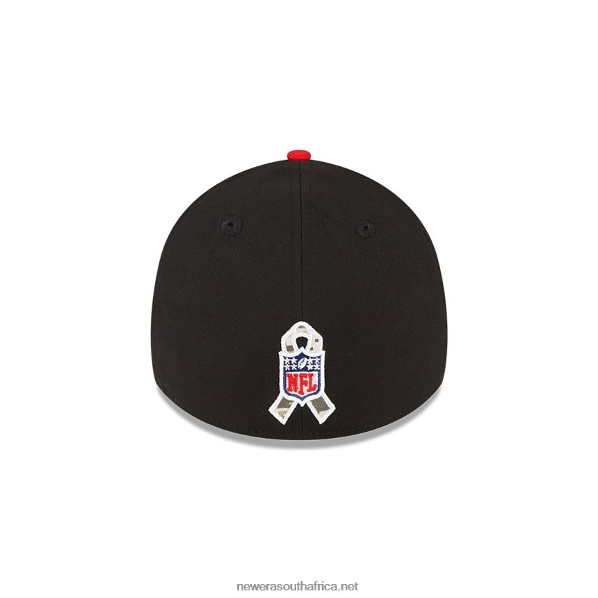 Tampa Bay Buccaneers NFL Salute to Service Black 39THIRTY Stretch Fit Cap New Era TRBRBN2175