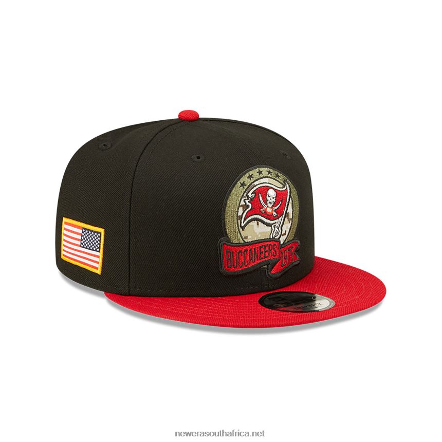 Tampa Bay Buccaneers NFL Salute to Service Black 9FIFTY Snapback Cap New Era TRBRBN2116