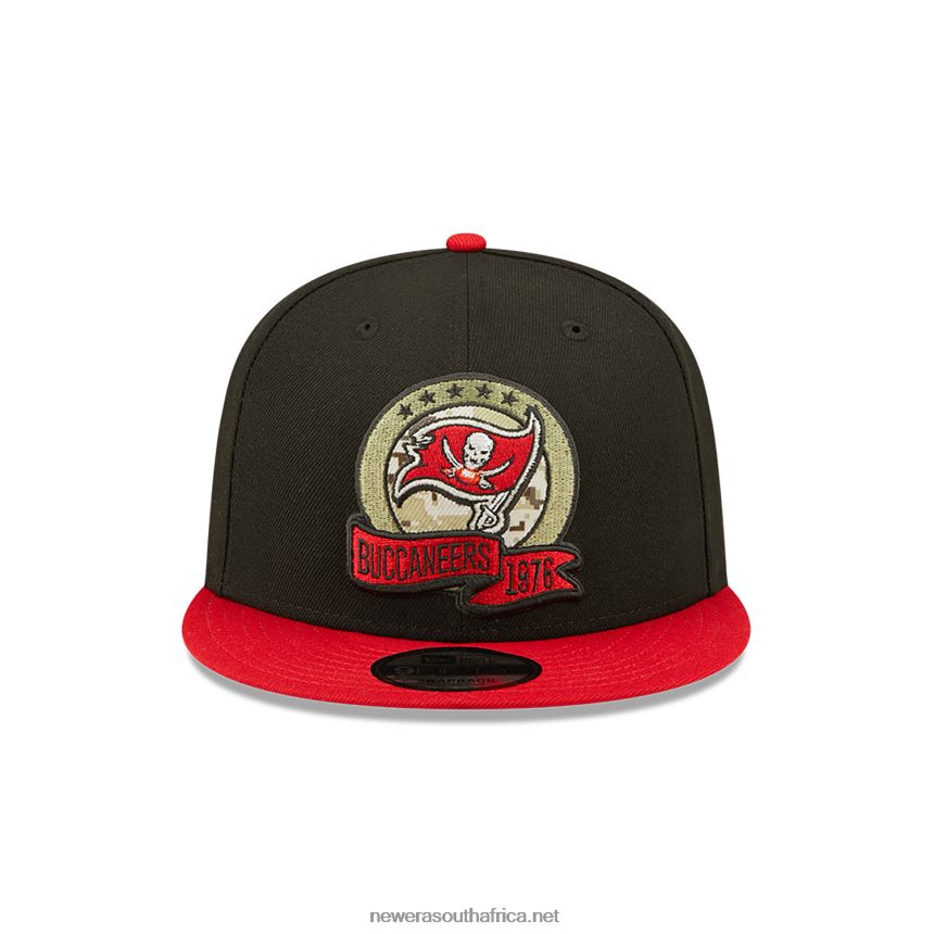 Tampa Bay Buccaneers NFL Salute to Service Black 9FIFTY Snapback Cap New Era TRBRBN2116