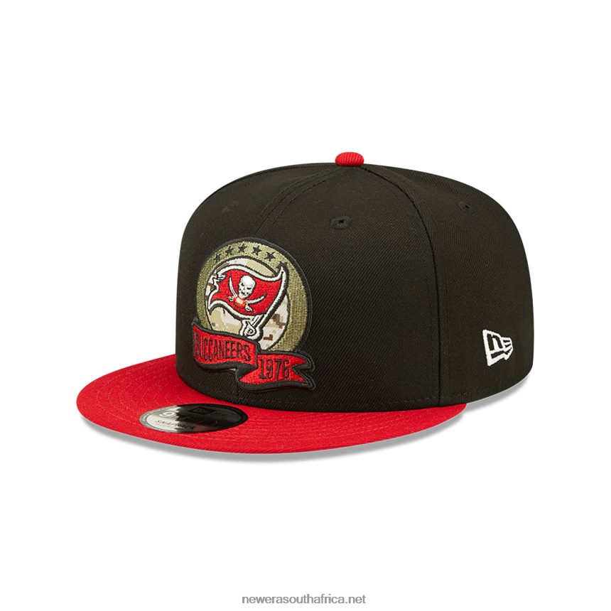 Tampa Bay Buccaneers NFL Salute to Service Black 9FIFTY Snapback Cap New Era TRBRBN2116