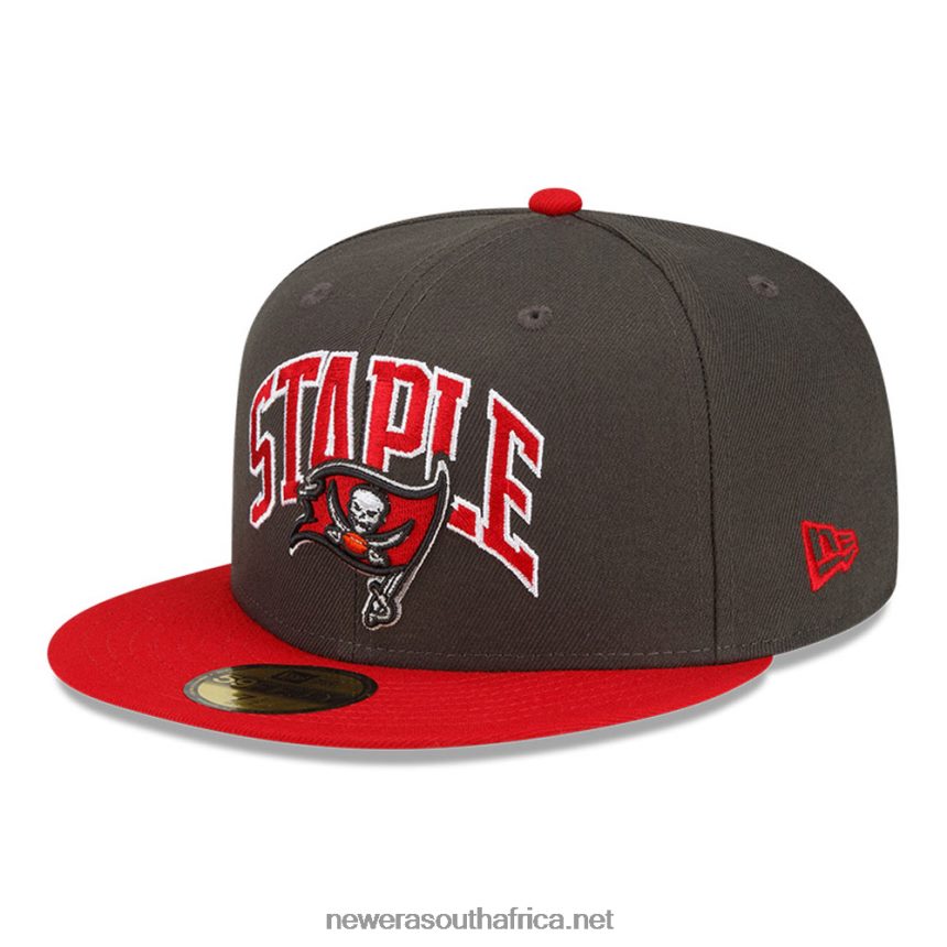 Tampa Bay Buccaneers x Staple Dark Grey 59FIFTY Fitted Cap New Era TRBRBN1320