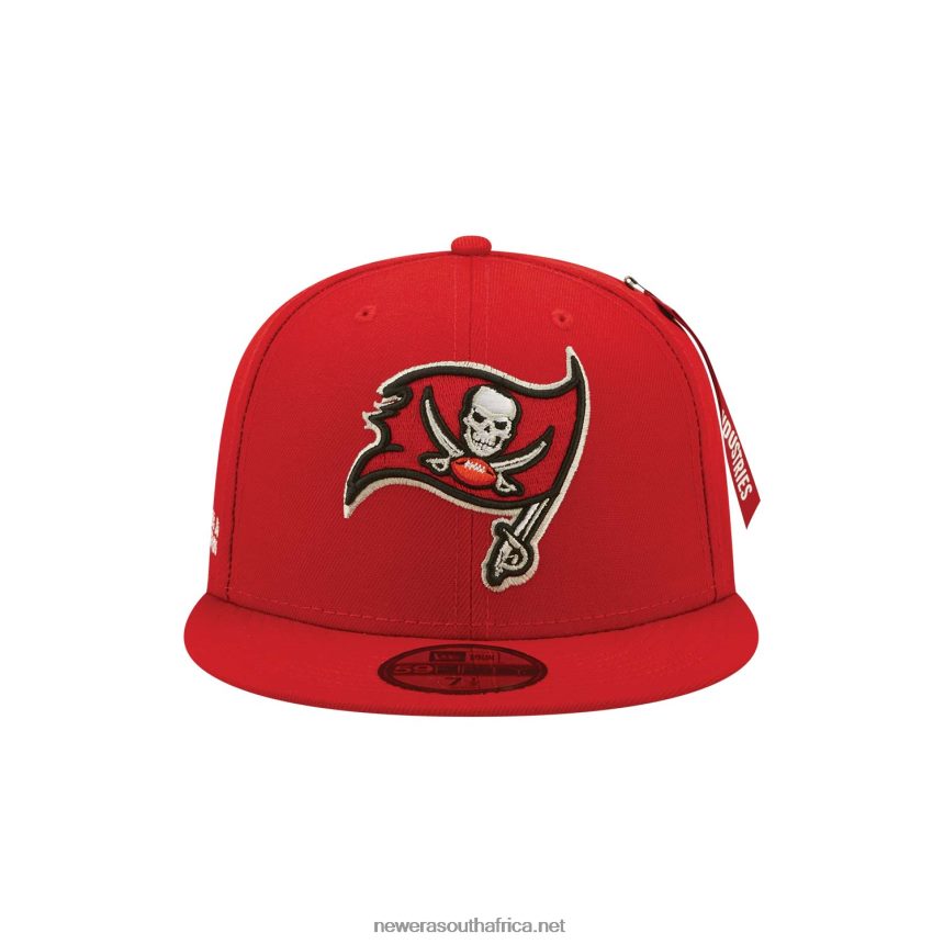 Tampa Bay Bucccaneers x Alpha Industries Red 59FIFTY Fitted Cap New Era TRBRBN362