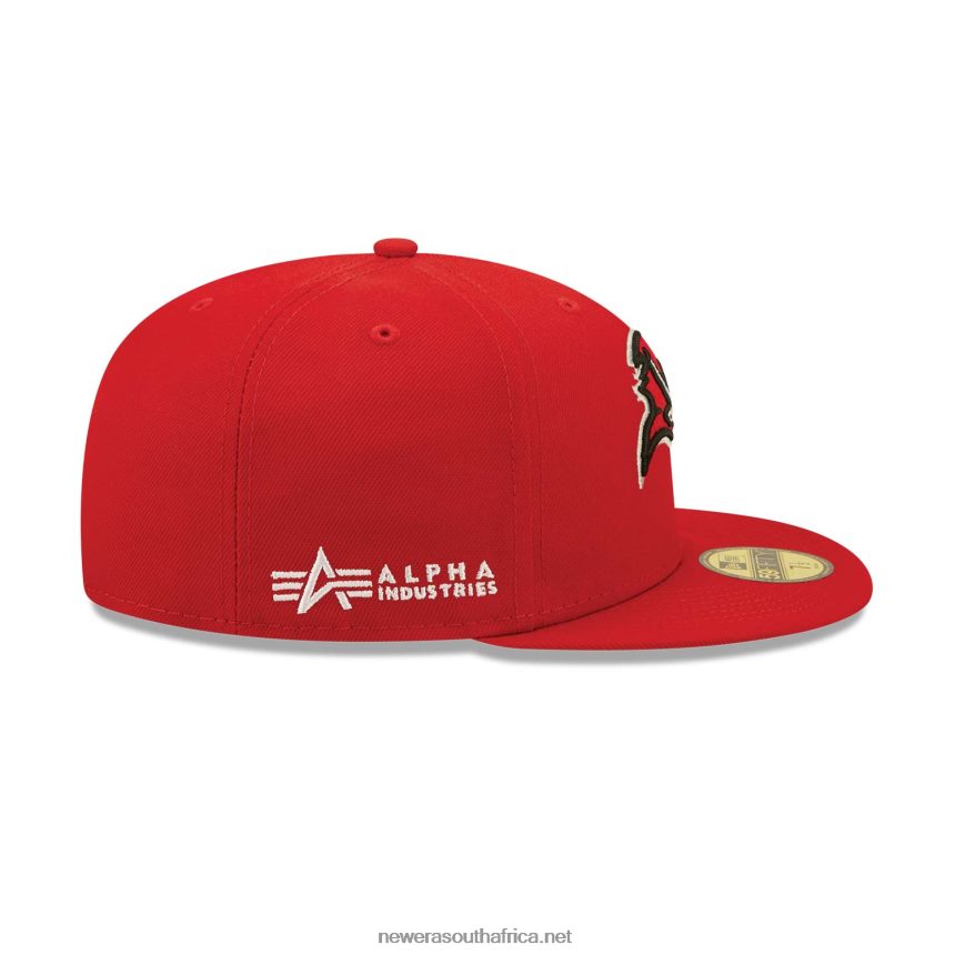 Tampa Bay Bucccaneers x Alpha Industries Red 59FIFTY Fitted Cap New Era TRBRBN362